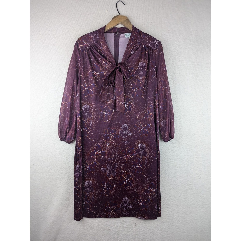 Forever Young Vintage Dress Union Made Size 16 Fall Fashion True Vintage